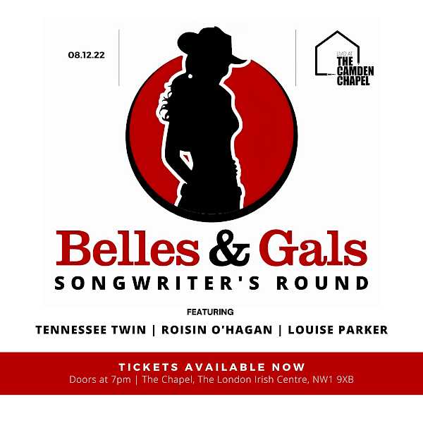 Preview image for blog post - Tennessee Twin - Tennessee Twin appearing at The Camden Chapel, for Belles & Gals Songwriter's Round
