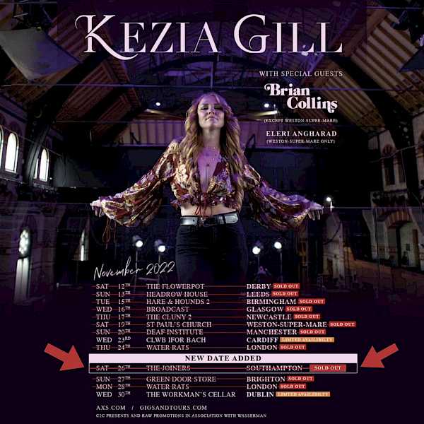 Preview image for blog post - Tennessee Twin - Kezia Gill on tour!