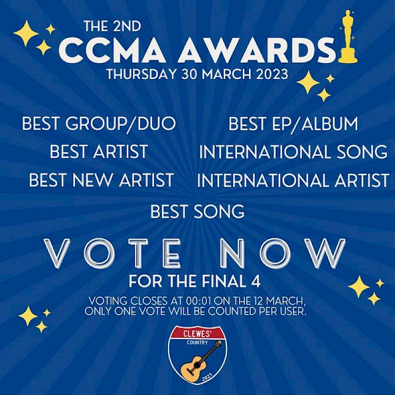 Preview image for blog post - CCMA Nomination for Best Duo 2023!