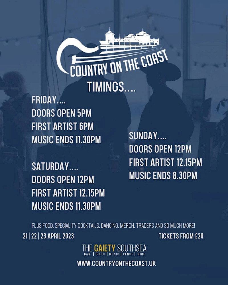 Preview image for blog post - Nearly time for Country On The Coast ....!