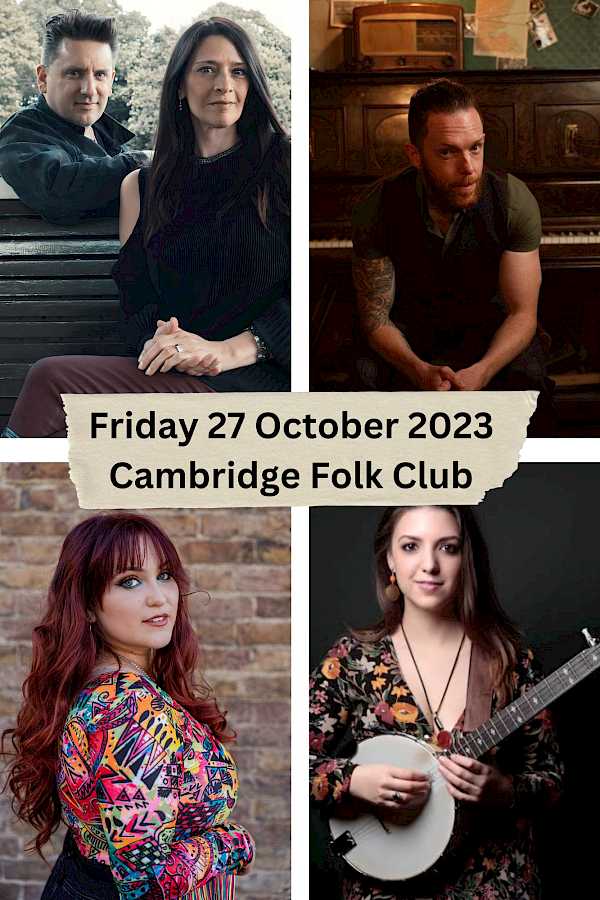 Preview image for blog post - Tennessee Twin - Tennessee Twin at Cambridge Folk Club with Daisy Chute, Shea Rafferty and Georgia Nevada