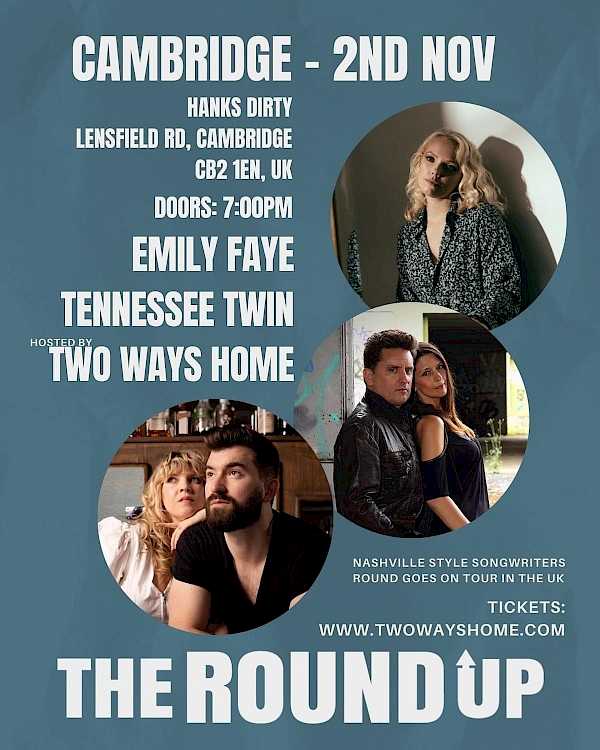 Preview image for blog post - Tennessee Twin - Tennessee Twin to join 'The Round Up' in Cambridge!