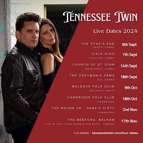 Preview image for blog post - Tennessee Twin - Our Autumn live dates ......