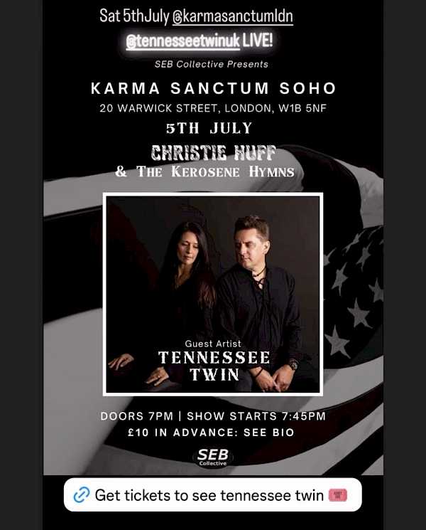 Preview image for blog post - Tennessee Twin - Where you can you find us playing live these next two weeks?!