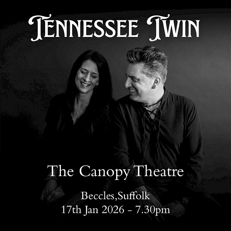 Poster for gig - Canopy Theatre, Beccles