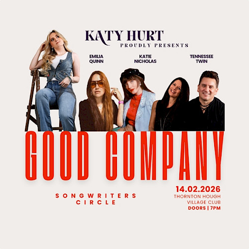 Poster for Tennessee Twin playing Good Company Songwriters Circle in Thornton Hough on 14 February 2026