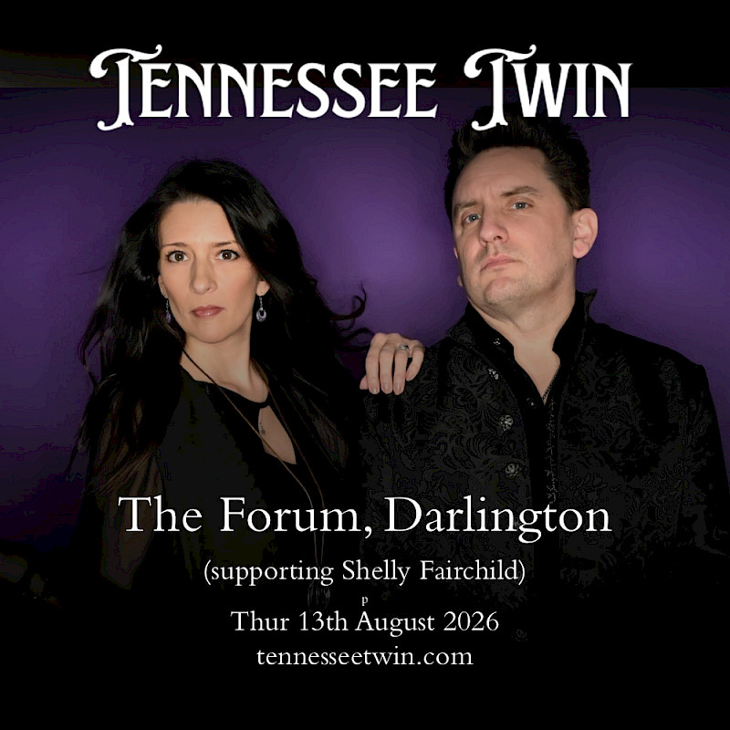 Poster for gig - The Forum, Darlington - supporting Shelly Fairchild