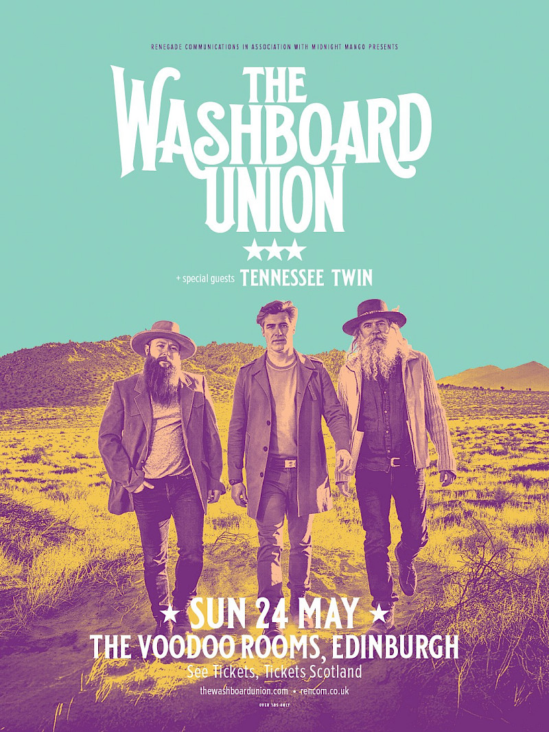 Poster for gig - Voodoo Rooms - Supporting Washboard Union