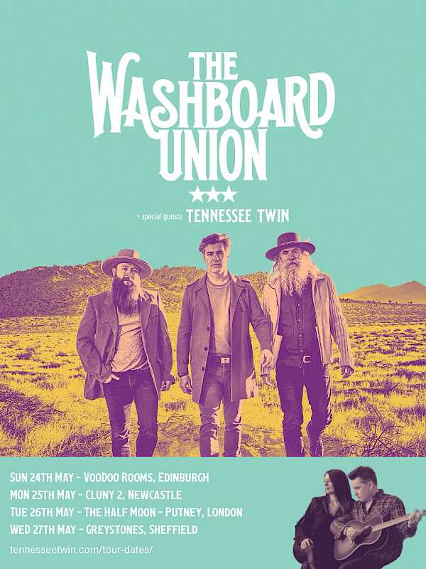 Preview image for blog post - Tennessee Twin - Tennessee Twin to support The Washboard Union on their UK tour!