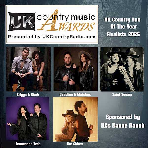 Preview image for blog post - Tennessee Twin - UK Country Radio Music Awards – UK Duo of the Year Finalists 2026!!